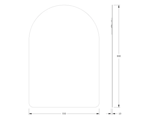 Зеркало настенное Primary EVOFORM 55x80 см, BY 0013