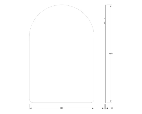 Зеркало настенное Primary EVOFORM 60x90 см, BY 0018