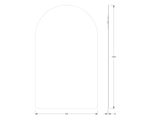 Зеркало настенное Primary EVOFORM 60x100 см, BY 0019