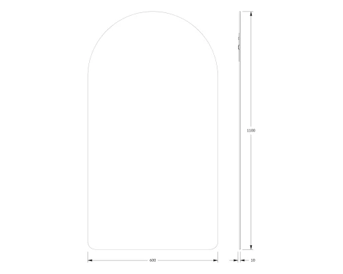 Зеркало настенное Primary EVOFORM 60x110 см, BY 0020