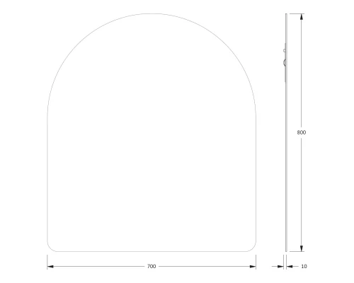 Зеркало настенное Primary EVOFORM 70x80 см, BY 0021