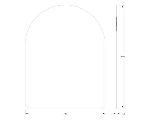 Зеркало настенное Primary EVOFORM 70x90 см, BY 0022