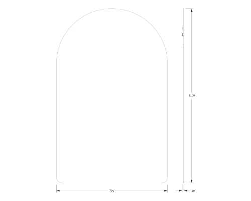 Зеркало настенное Primary EVOFORM 70x110 см, BY 0024