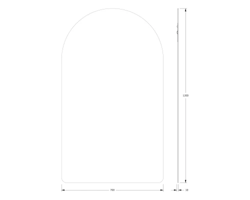 Зеркало настенное Primary EVOFORM 70x120 см, BY 0025