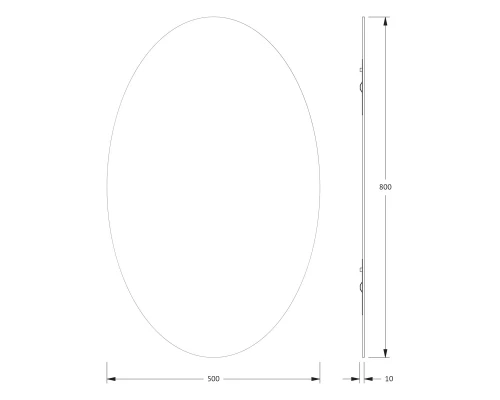 Зеркало настенное Primary EVOFORM 50x80 см, BY 0031