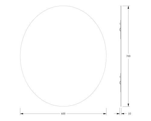 Зеркало настенное Primary EVOFORM 60x70 см, BY 0032