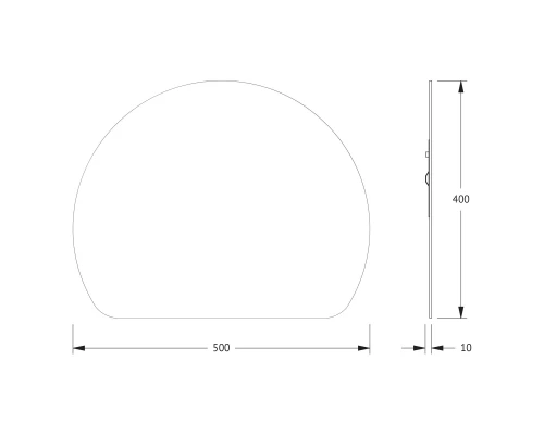 Зеркало настенное Primary EVOFORM 50x40 см, BY 0046