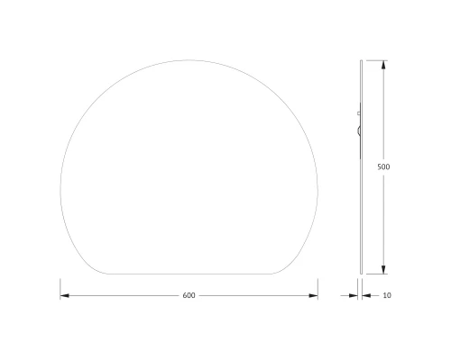 Зеркало настенное Primary EVOFORM 60x50 см, BY 0048