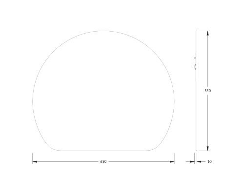 Зеркало настенное Primary EVOFORM 65x55 см, BY 0049