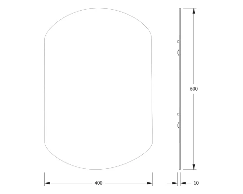 Зеркало настенное Primary EVOFORM 40x60 см, BY 0052
