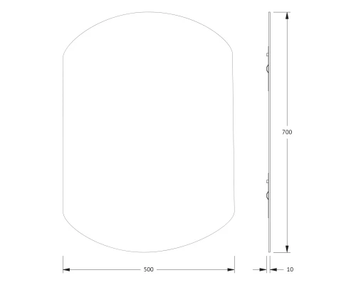 Зеркало настенное Primary EVOFORM 50x70 см, BY 0053