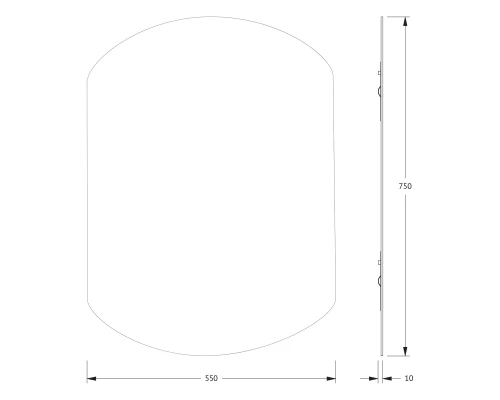 Зеркало настенное Primary EVOFORM 55x75 см, BY 0054