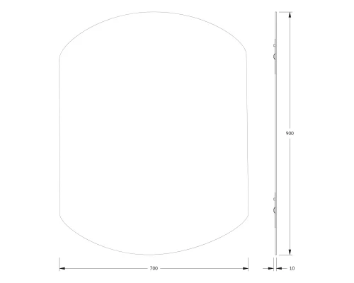 Зеркало настенное Primary EVOFORM 70x90 см, BY 0056