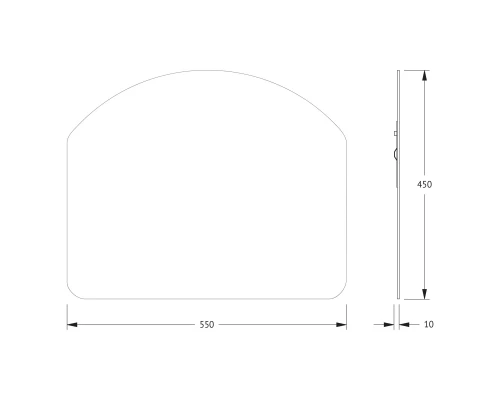 Зеркало настенное Primary EVOFORM 55x45 см, BY 0058
