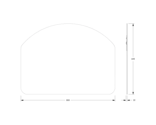 Зеркало настенное Primary EVOFORM 80x60 см, BY 0061