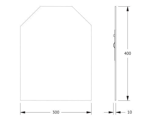 Зеркало настенное Primary EVOFORM 30x40 см, BY 0062