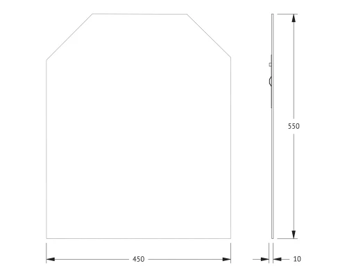 Зеркало настенное Primary EVOFORM 45x55 см, BY 0064