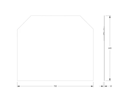 Зеркало настенное Primary EVOFORM 70x60 см, BY 0070