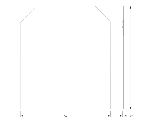 Зеркало настенное Primary EVOFORM 70x80 см, BY 0071