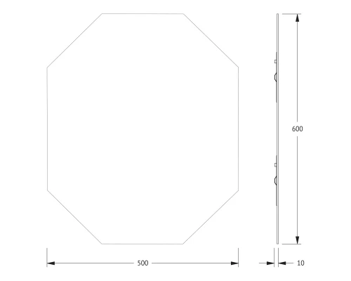 Зеркало настенное Primary EVOFORM 50x60 см, BY 0079