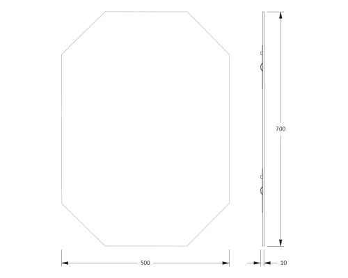 Зеркало настенное Primary EVOFORM 50x70 см, BY 0080