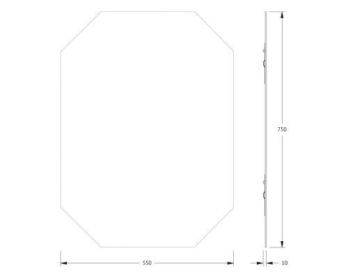 Зеркало настенное Primary EVOFORM 55x75 см, BY 0081