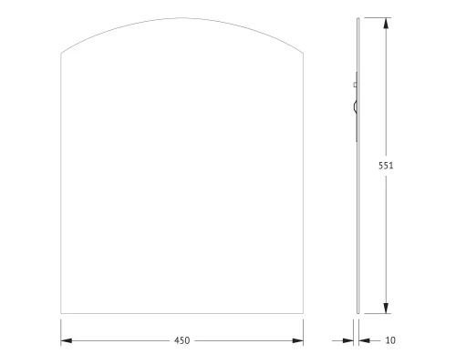 Зеркало настенное Primary EVOFORM 45x55 см, BY 0084