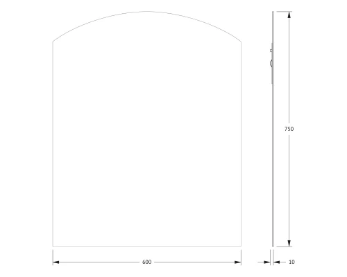 Зеркало настенное Primary EVOFORM 60x75 см, BY 0087