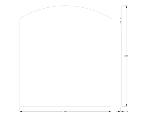 Зеркало настенное Primary EVOFORM 90x100 см, BY 0090