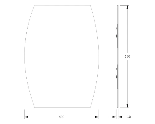Зеркало настенное Primary EVOFORM 40x55 см, BY 0091