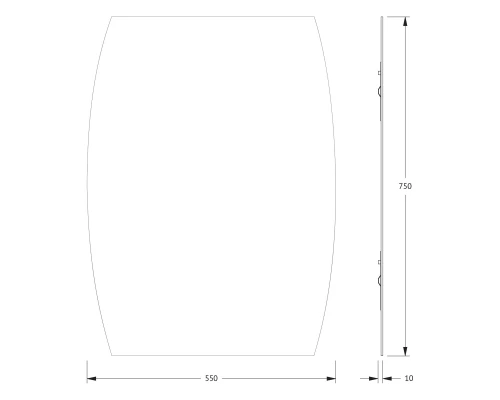 Зеркало настенное Primary EVOFORM 55x75 см, BY 0093
