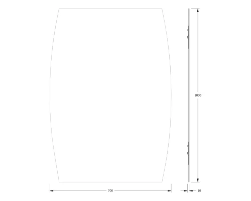Зеркало настенное Primary EVOFORM 70x100 см, BY 0095