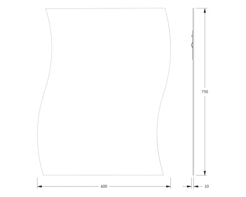 Зеркало настенное Primary EVOFORM 60x75 см, BY 0099