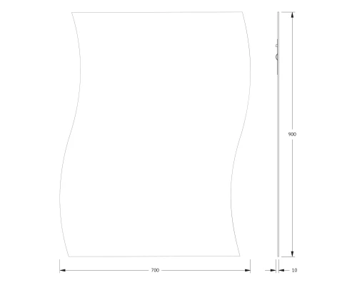 Зеркало настенное Primary EVOFORM 70x90 см, BY 0100