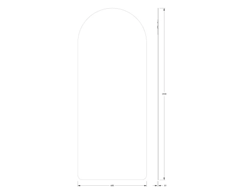 Зеркало настенное Primary EVOFORM 60x150 см, BY 0105