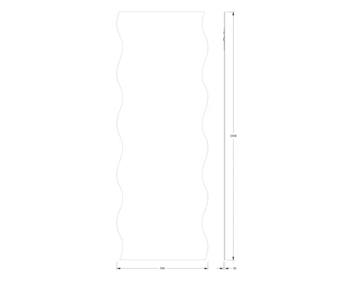 Зеркало настенное Primary EVOFORM 55x150 см, BY 0111