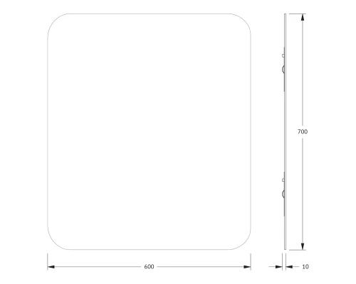 Зеркало настенное Primary EVOFORM 60x70 см, BY 0113