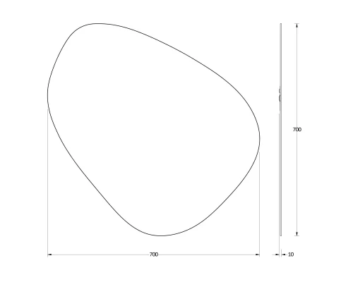 Зеркало настенное Primary EVOFORM 70х70 см, BY 0115