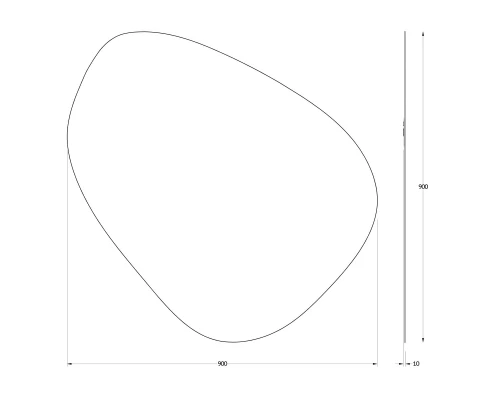 Зеркало настенное Primary EVOFORM 90х90 см, BY 0116