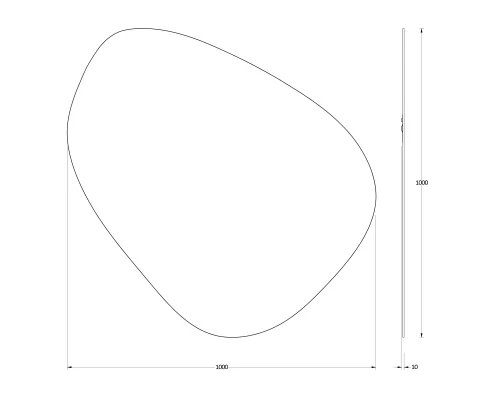 Зеркало настенное Primary EVOFORM 100х100 см, BY 0117