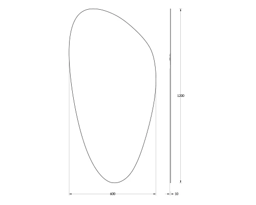 Зеркало настенное Primary EVOFORM 60х120 см, BY 0119