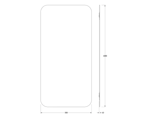 Зеркало настенное Primary EVOFORM 50х100 см, BY 0129