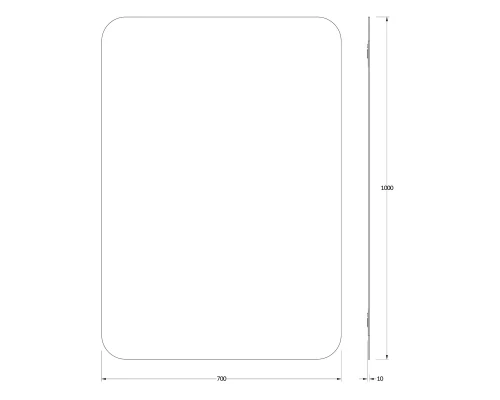 Зеркало настенное Primary EVOFORM 70х100 см, BY 0130