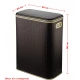 Корзина для белья Geralis PCG-B PUNTO шоколад, кант золото, стандартная