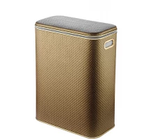 Корзина для белья Geralis PGG-B PUNTO золото, кант золото, стандартная