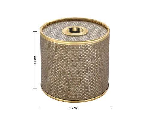 Салфетница Geralis S-RBG Ромб темная, кант золото