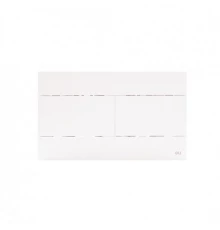659041 Панель механ. двойная SLIM, пластик белый, OLI