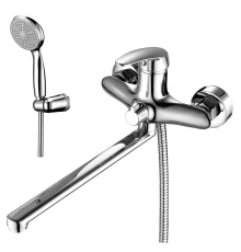 Linara Смеситель для ванны, плоск.пов.излив 300мм, р/ОД, хром, LM, LM0451C