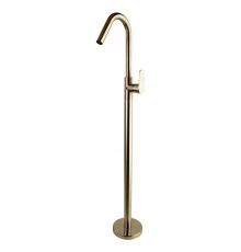 Напольный однорычажый смеситель для раковины тотем ALEXIA 367602SOC золото брашированное