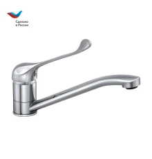 ХИРУРГ Смеситель для мойки с длинным изливом, локтевой, одноручный, СЛАВЕН, Х21